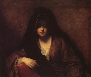 Jean-Baptiste Santerre A Young Woman in a Shawl oil painting artist